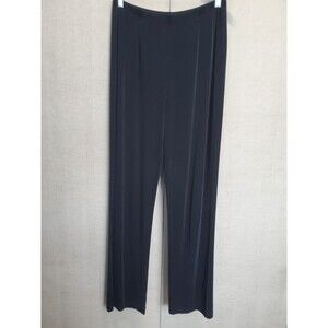 Chico's Travelers Black Slinky Knit Pull-On Pants Size 2 Large